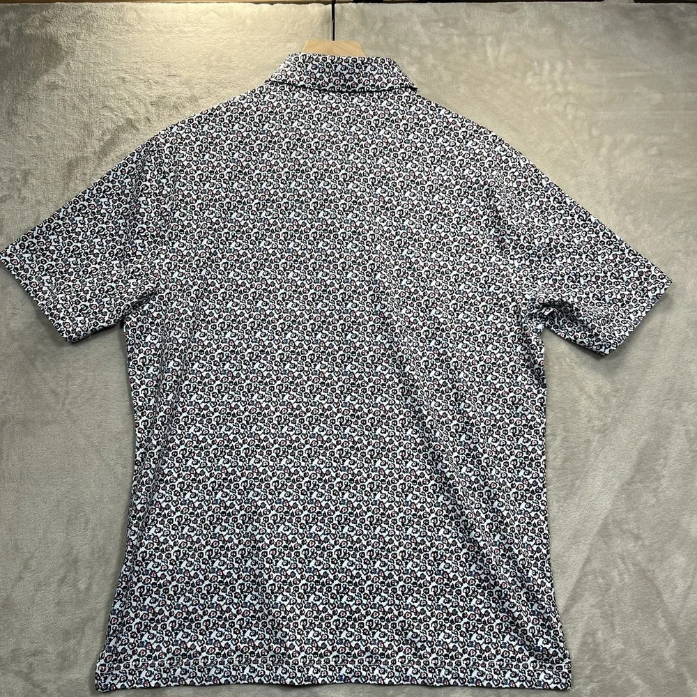 Maelreg‎ Performance Polo Shirt Men's M All Over Print NEW